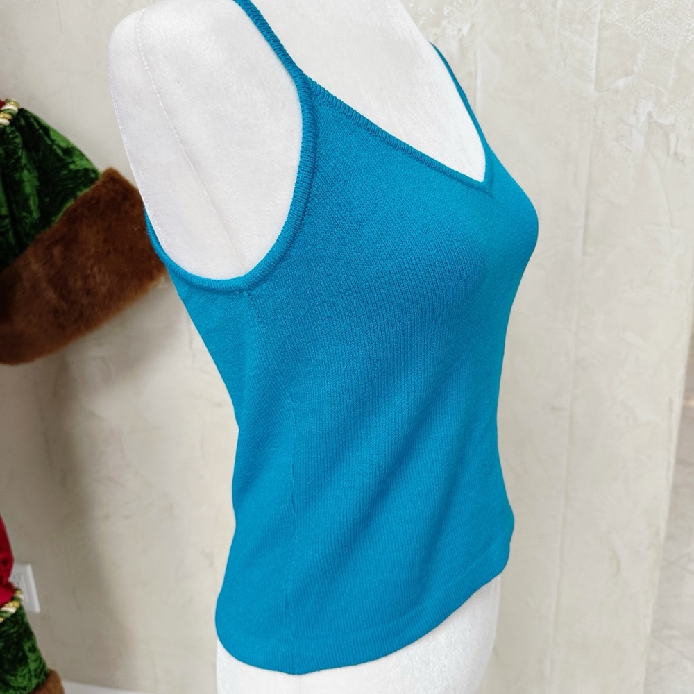 Teal Sleeveless Women's Top - Picture 4 of 5